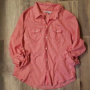 Old Navy pink button down